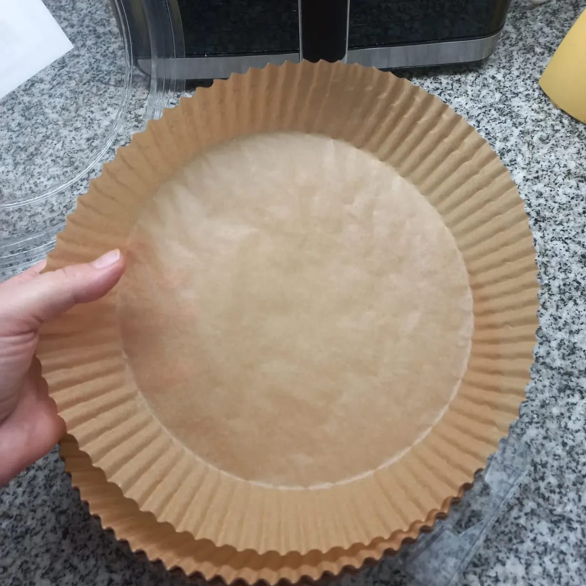 Customer photo review of 🍟 Papel para Airfryer – Paquete de 50 Unidades 🍗