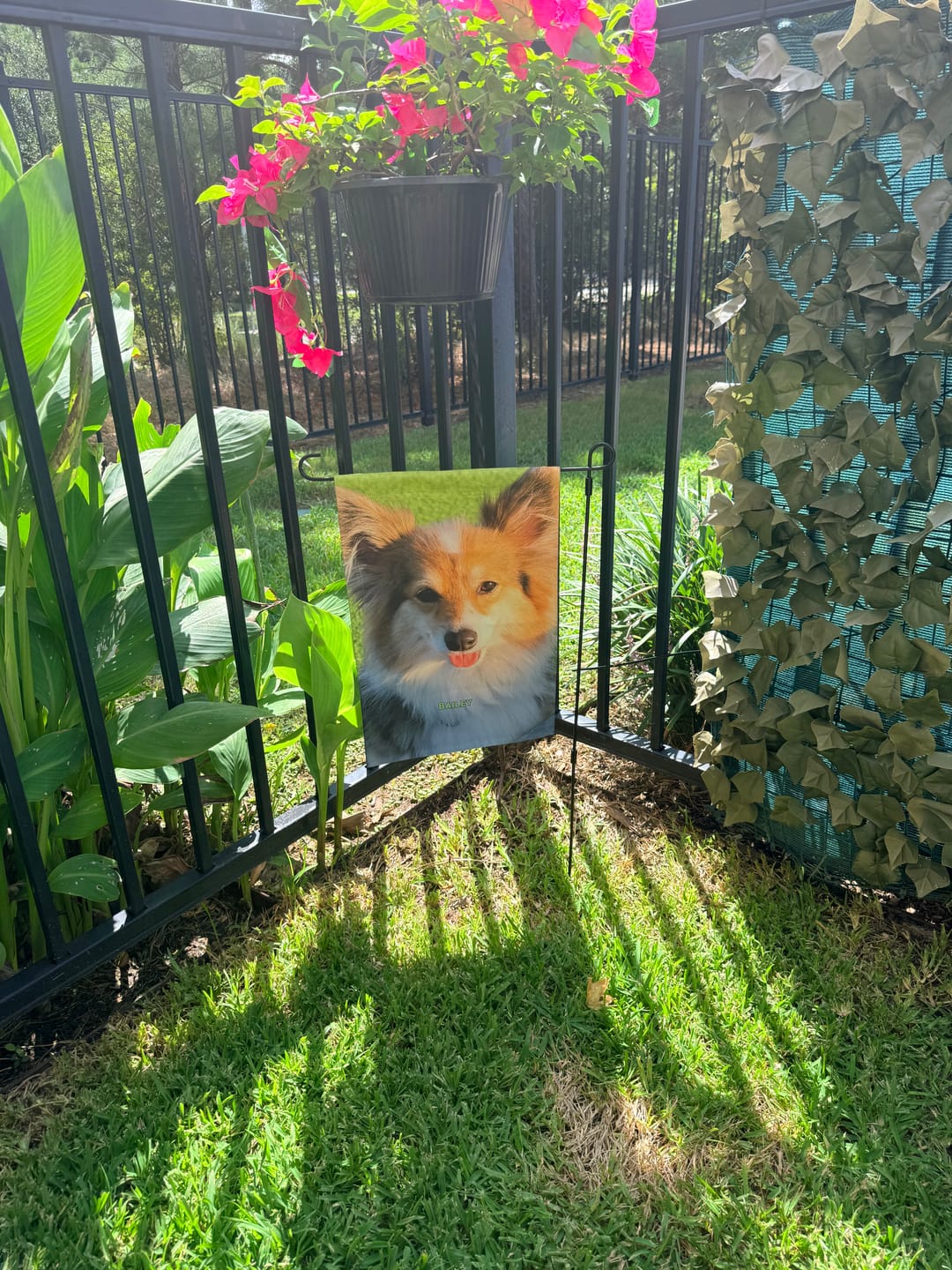 Customer photo review of Your Photo - Personalized Garden Flag