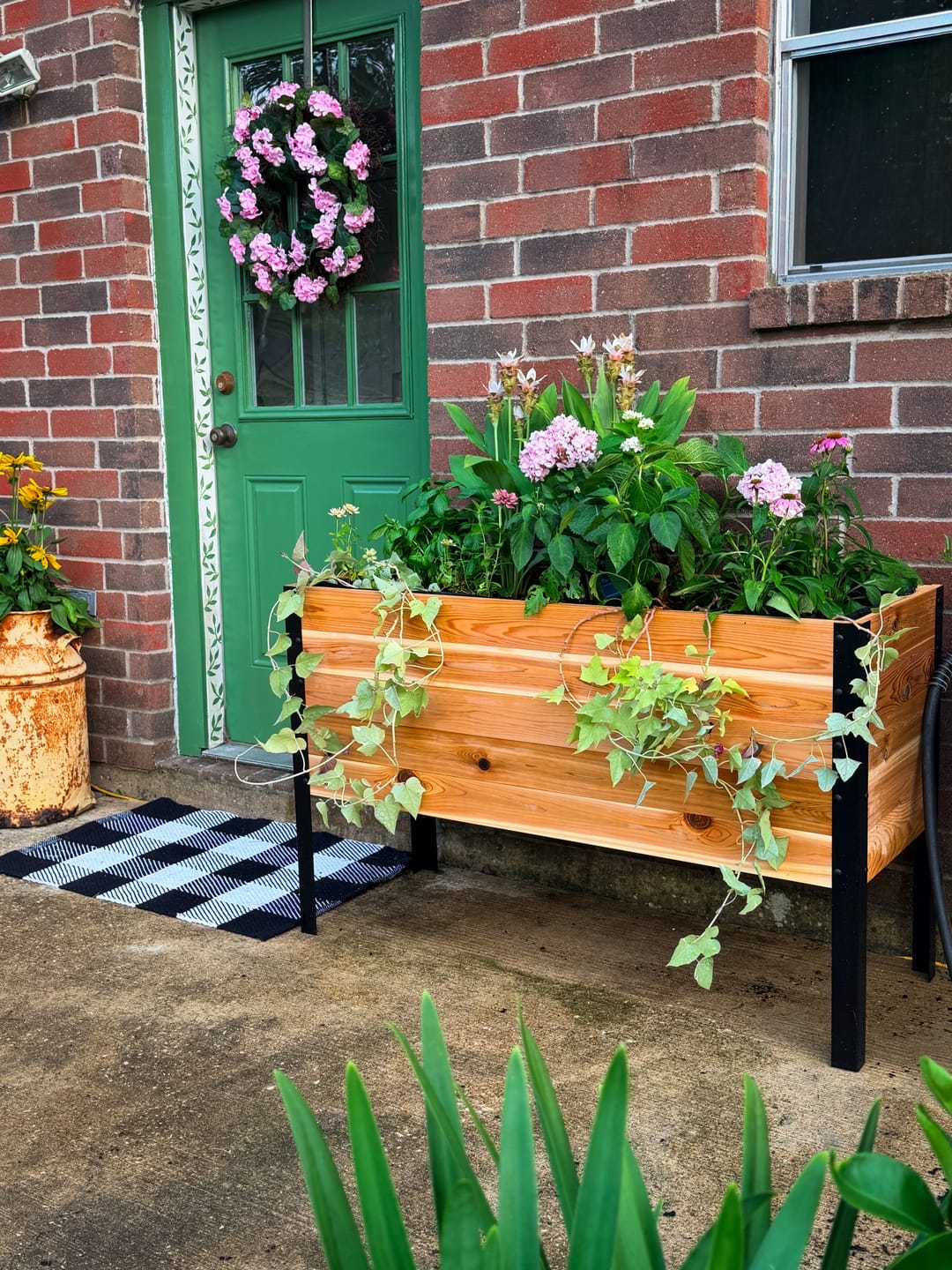 Customer photo review of 18″ x 48″ Deep Root Raised Garden Bed - 30″ TALL - Select Grade