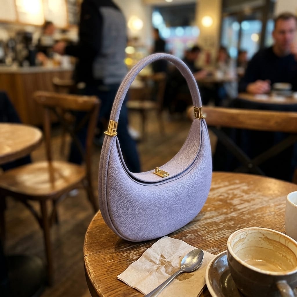 Customer photo review of Celeste - Chic Crescent Bag