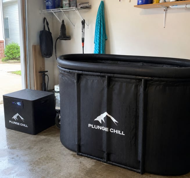Customer photo review of Cold Plunge Chiller + Tub (MAX)