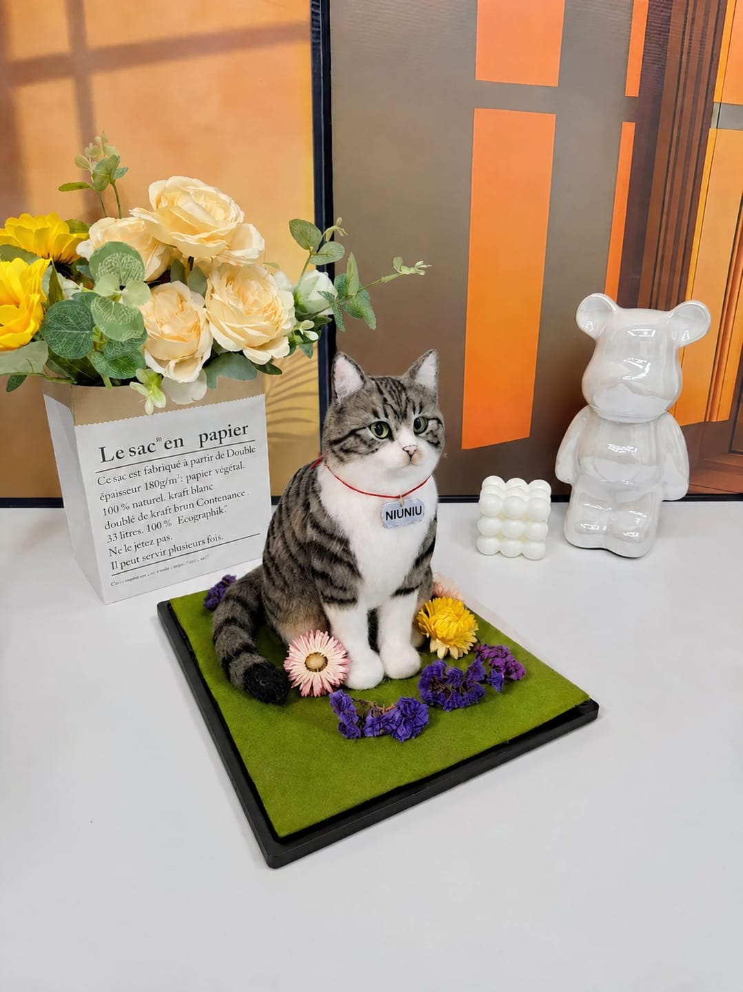 Customer photo review of Handmade Pet Felt Clones