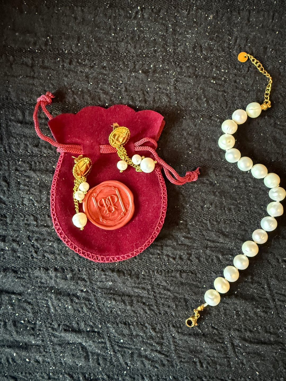 Customer photo review of "Bracelet perles opulentes"
