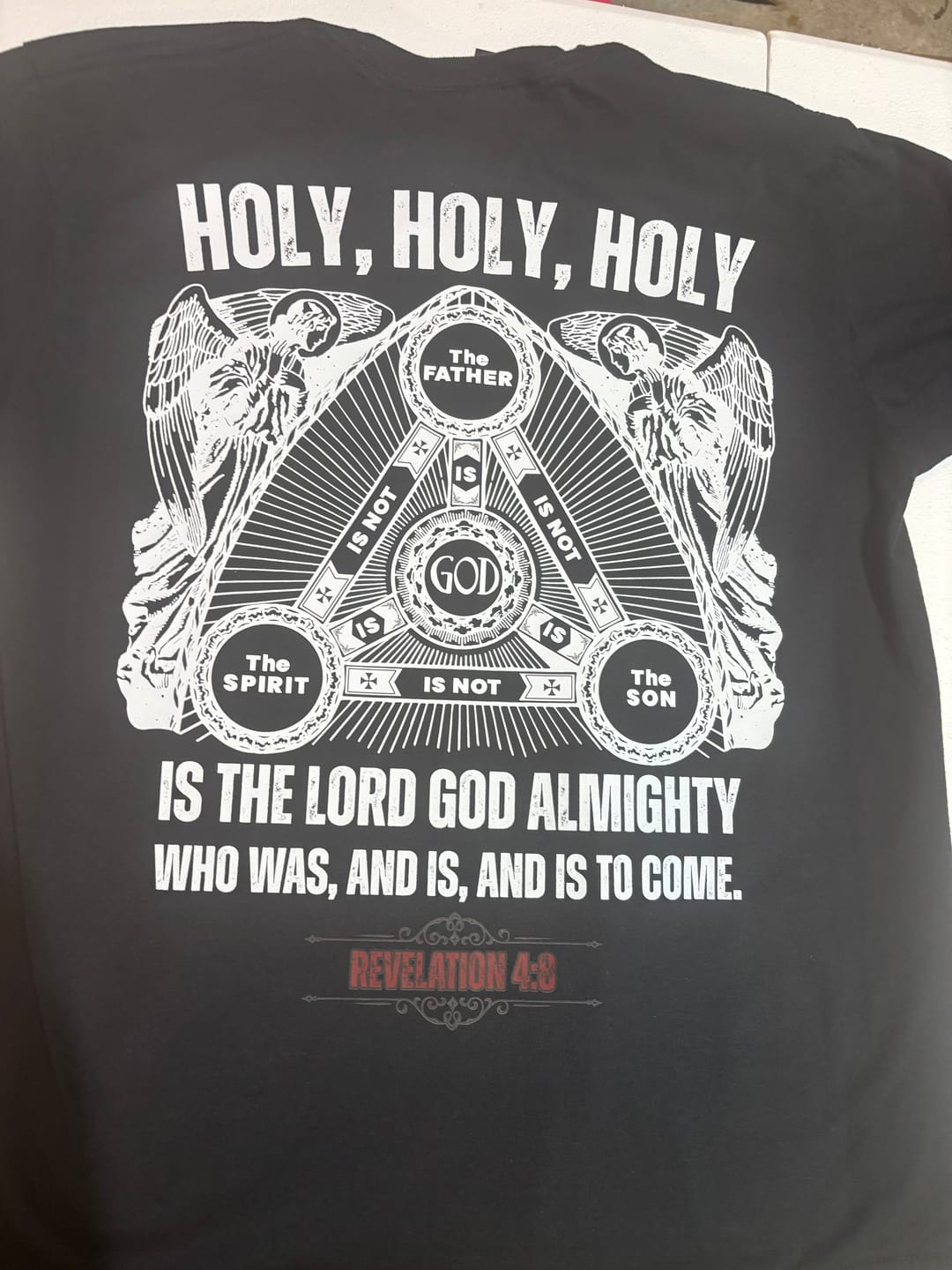 Customer photo review of HOLY HOLY HOLY T-Shirt