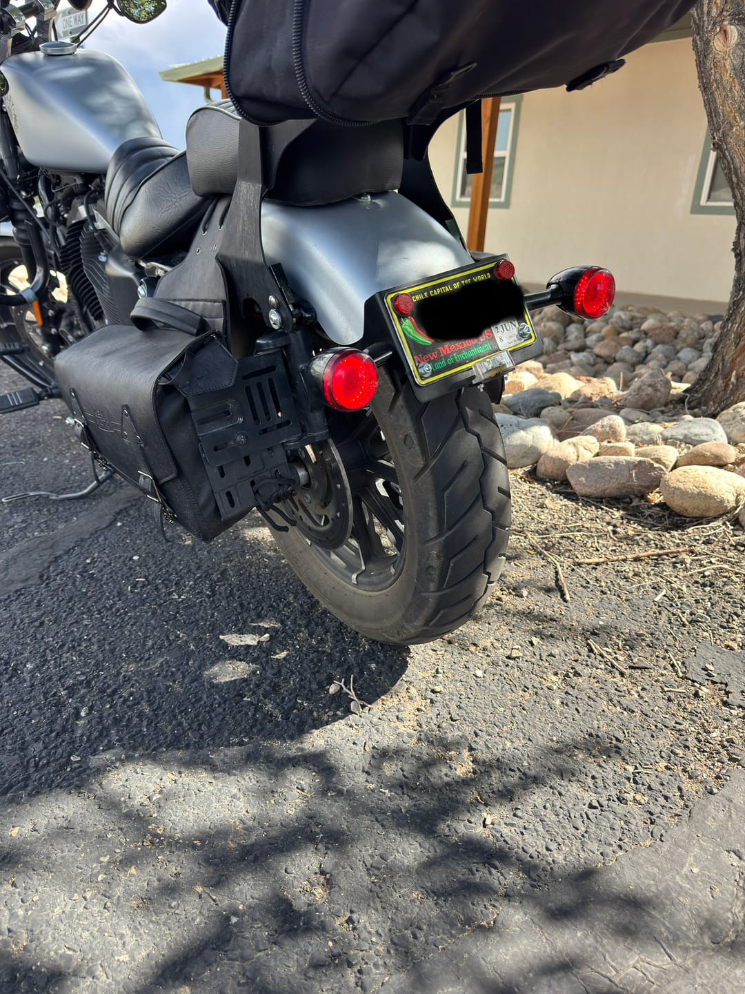 Customer photo review of Viking License Plate and Turn Signal Relocation Kit For Harley Sportster (Side Mount Licence Plate)