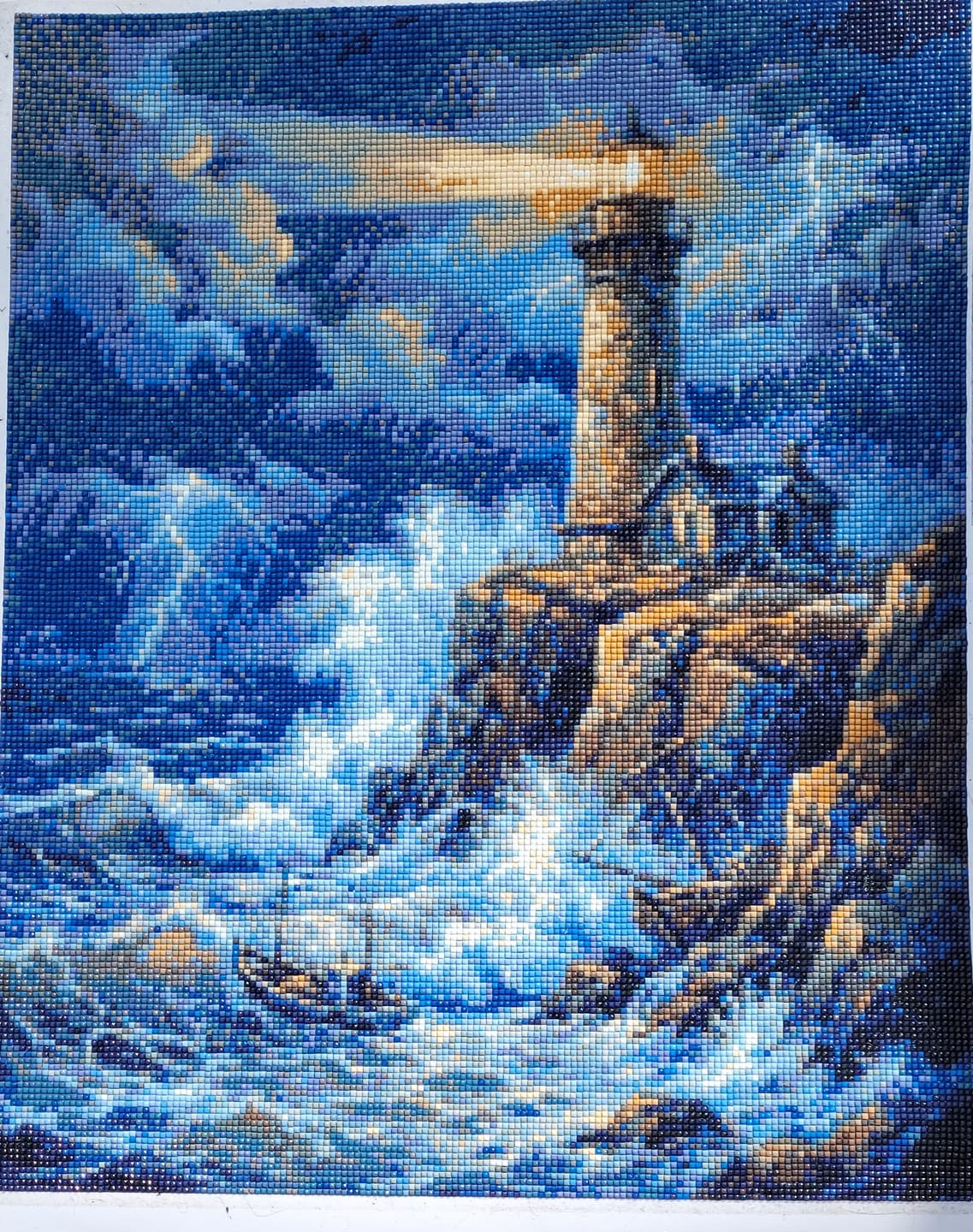 Customer photo review of Tempest Coast Guardian (Diamond Painting)