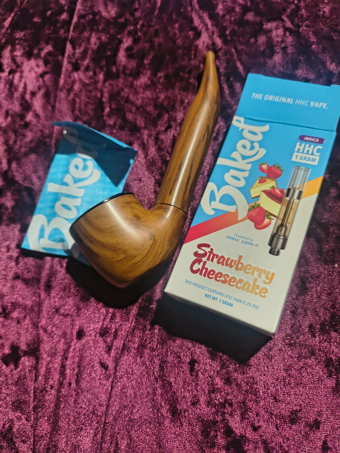 Customer photo review of 1 Gram HHC Vape Cartridge - Strawberry Cheesecake | Indica