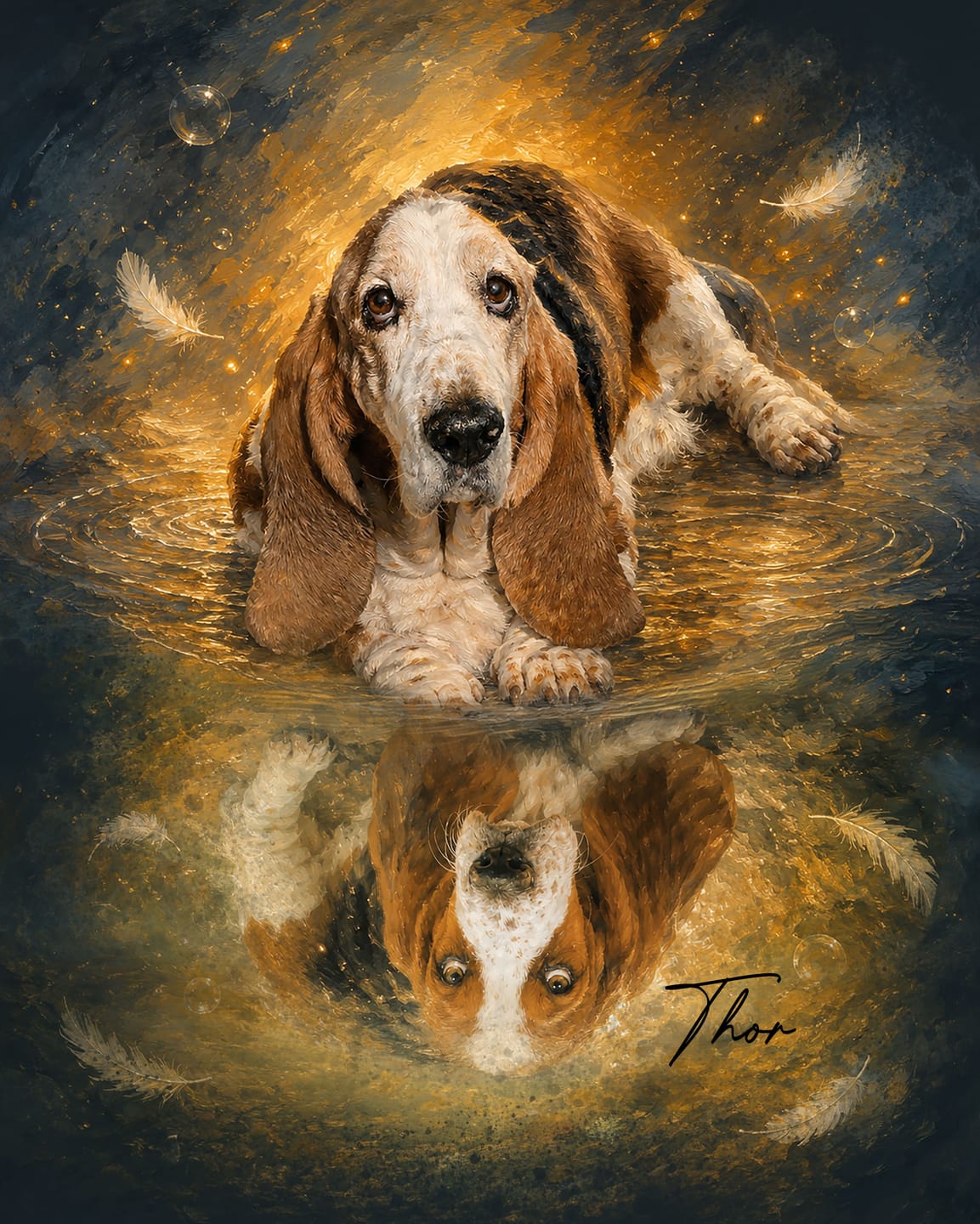 Customer photo review of Custom Pet Portrait Canvas - From First to Forever
