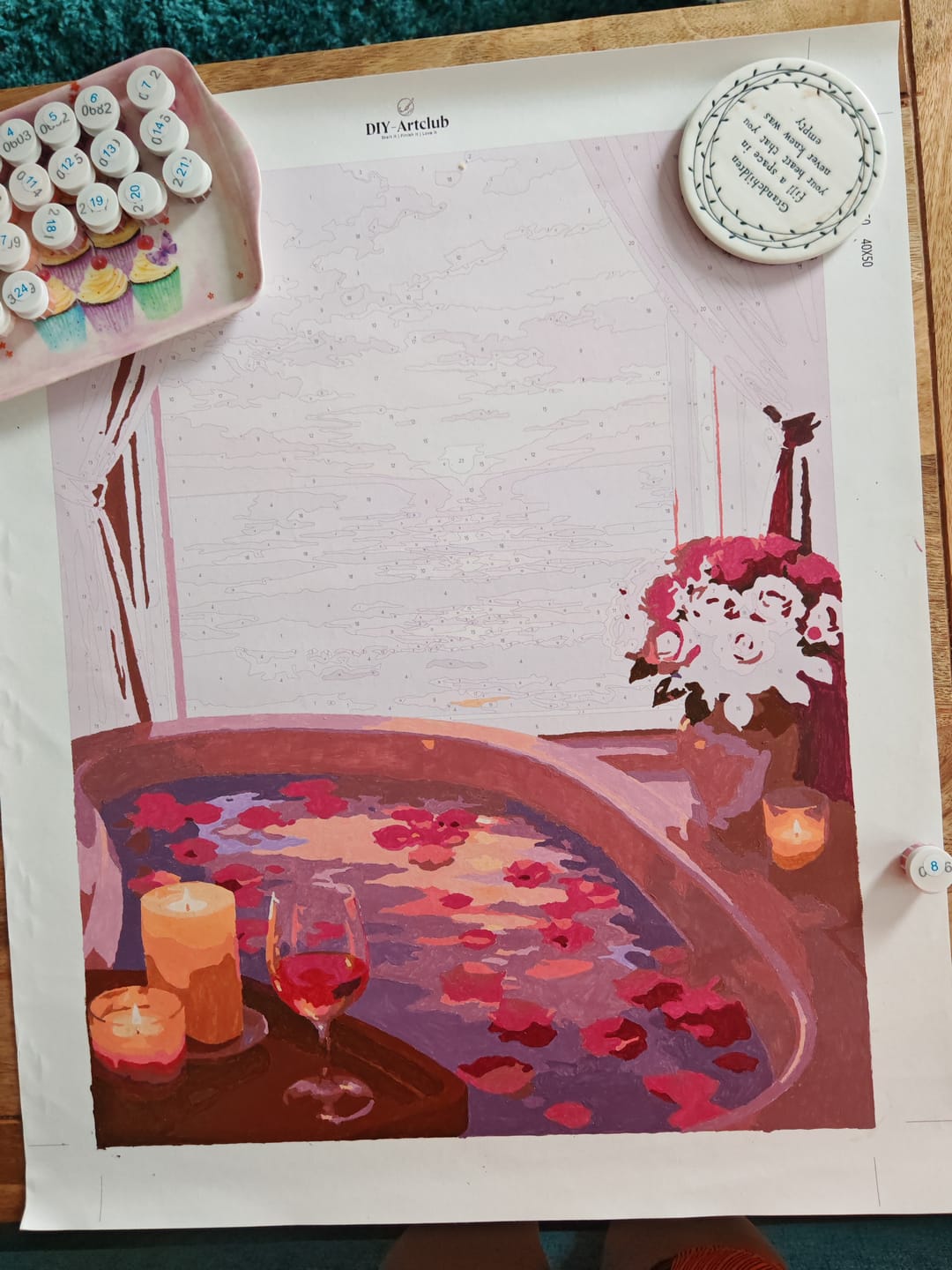 Customer photo review of Sunset Soak | Paint by Number