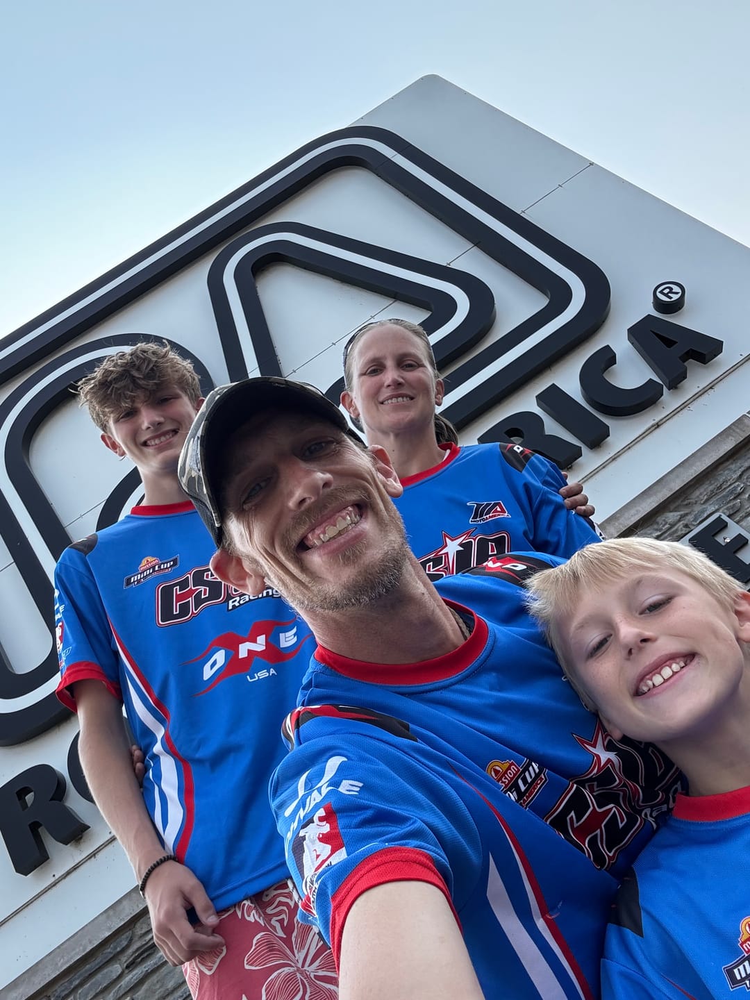 Customer photo review of OneX USA Custom Racer T-Shirt