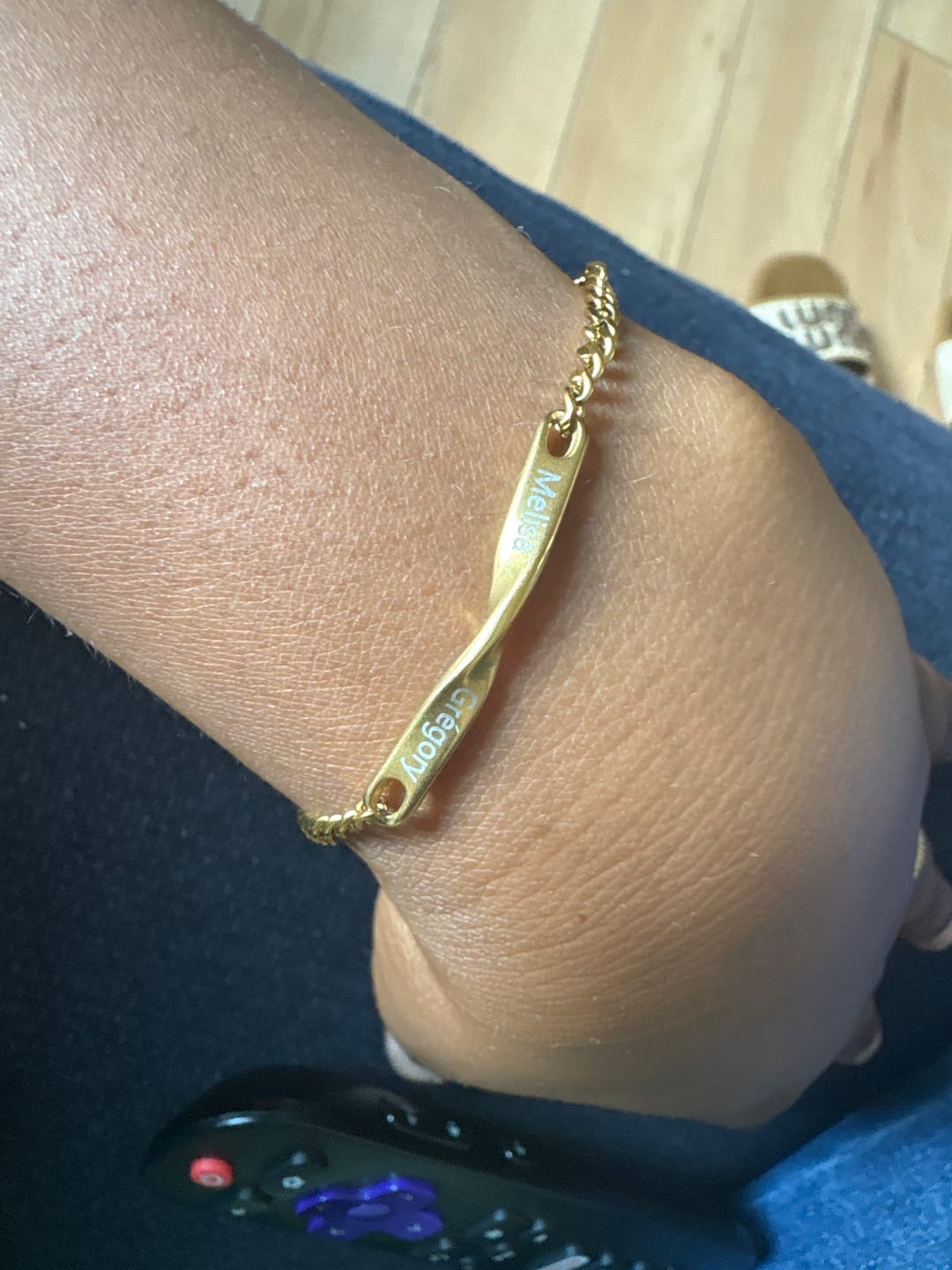 Customer photo review of Beyond Love Personalized Bracelet Set