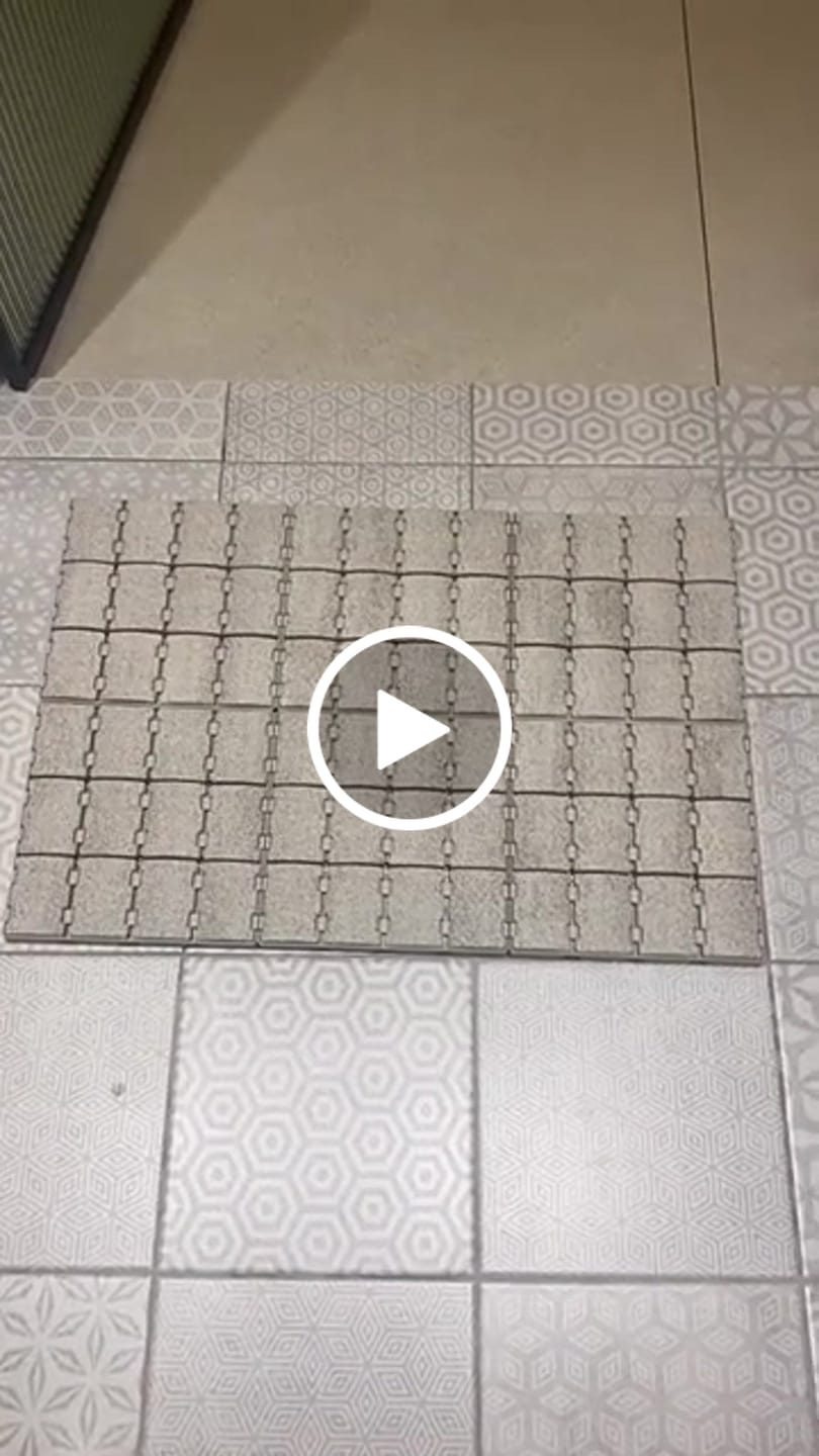 Customer video review of Diatomite Modular Bath Mat