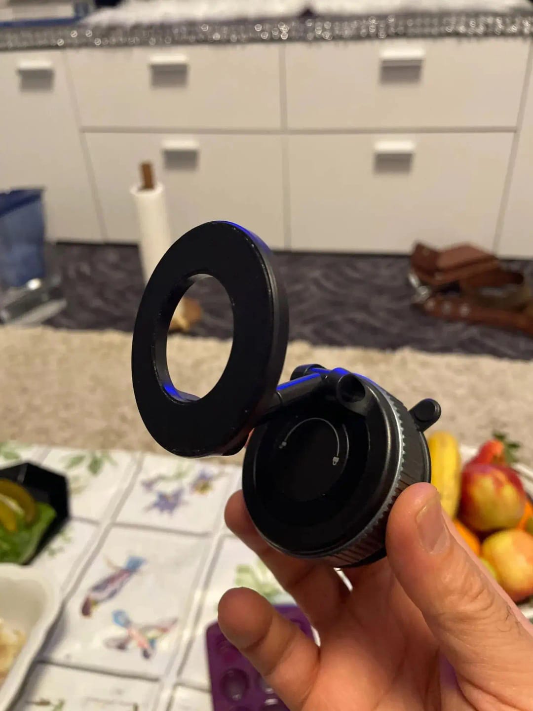 Customer photo review of Magnetic Phone Holder Foldable Design 360°