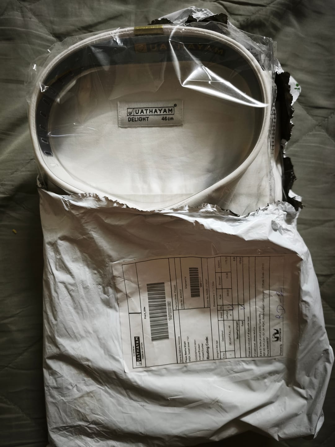 Customer photo review of Double Delight White Shirts - 2 Pcs Combo Pack