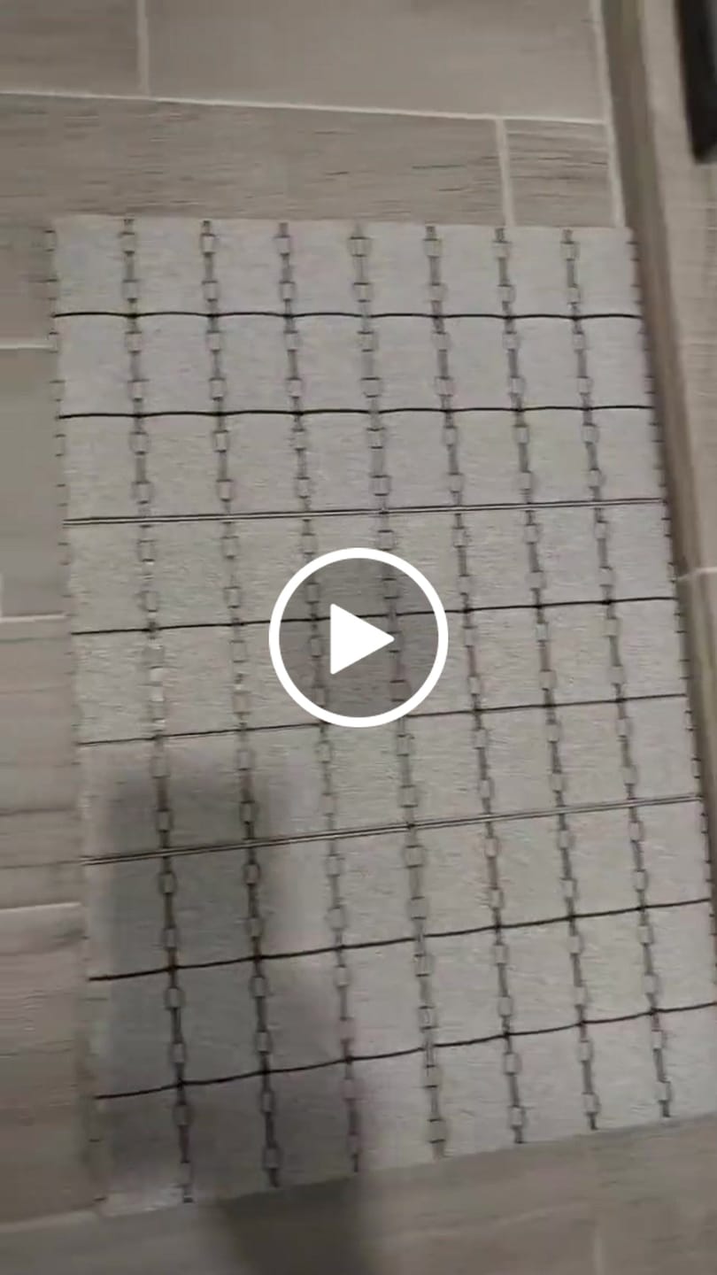 Customer video review of Diatomite Modular Bath Mat