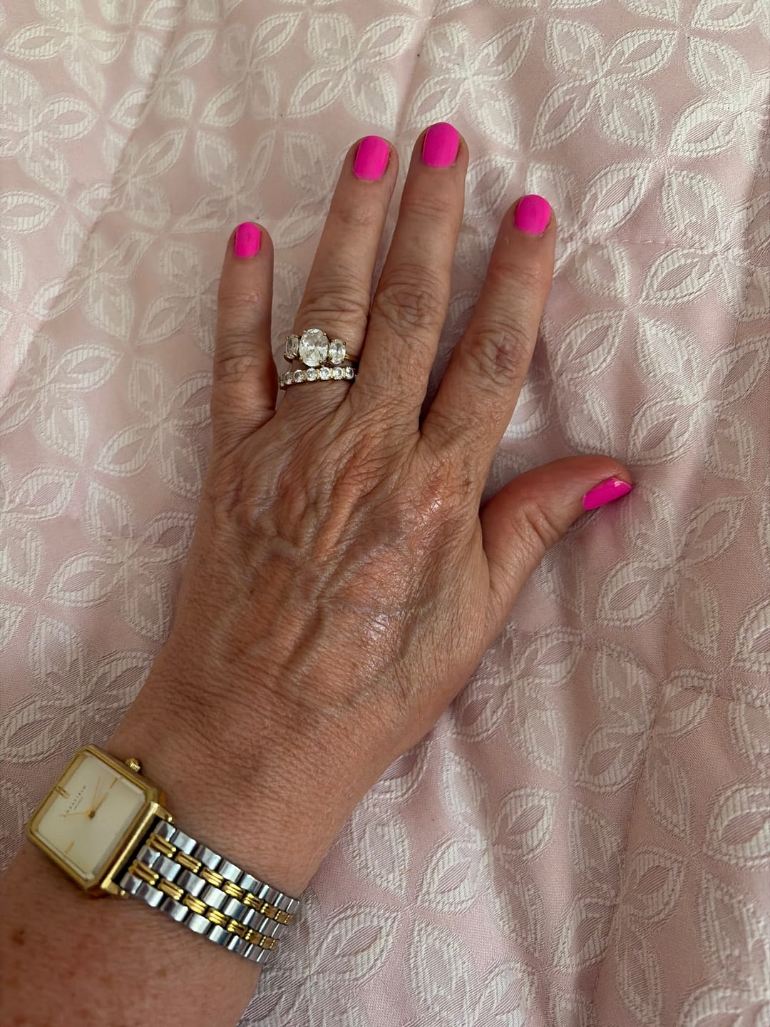 Customer photo review of Oval Triology Diamond-Inspired Ring 2ct