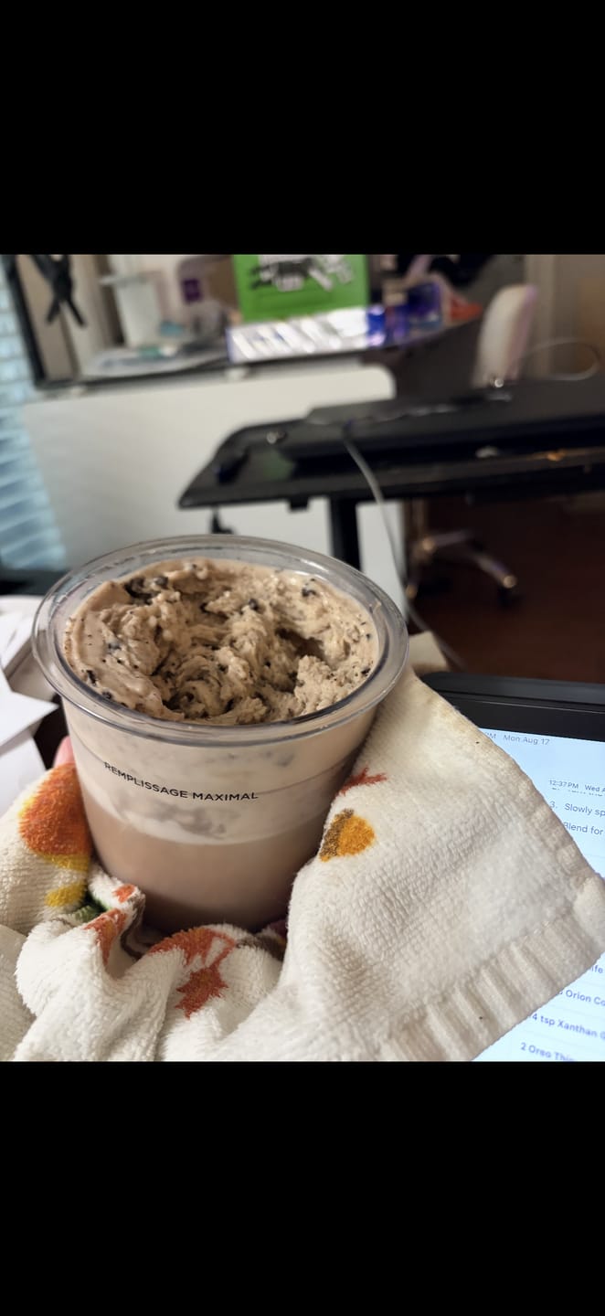 Customer photo review of Cookies and Cream Sample Bundle