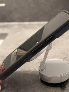 Customer photo review of Magnetic Phone Holder Foldable Design 360°