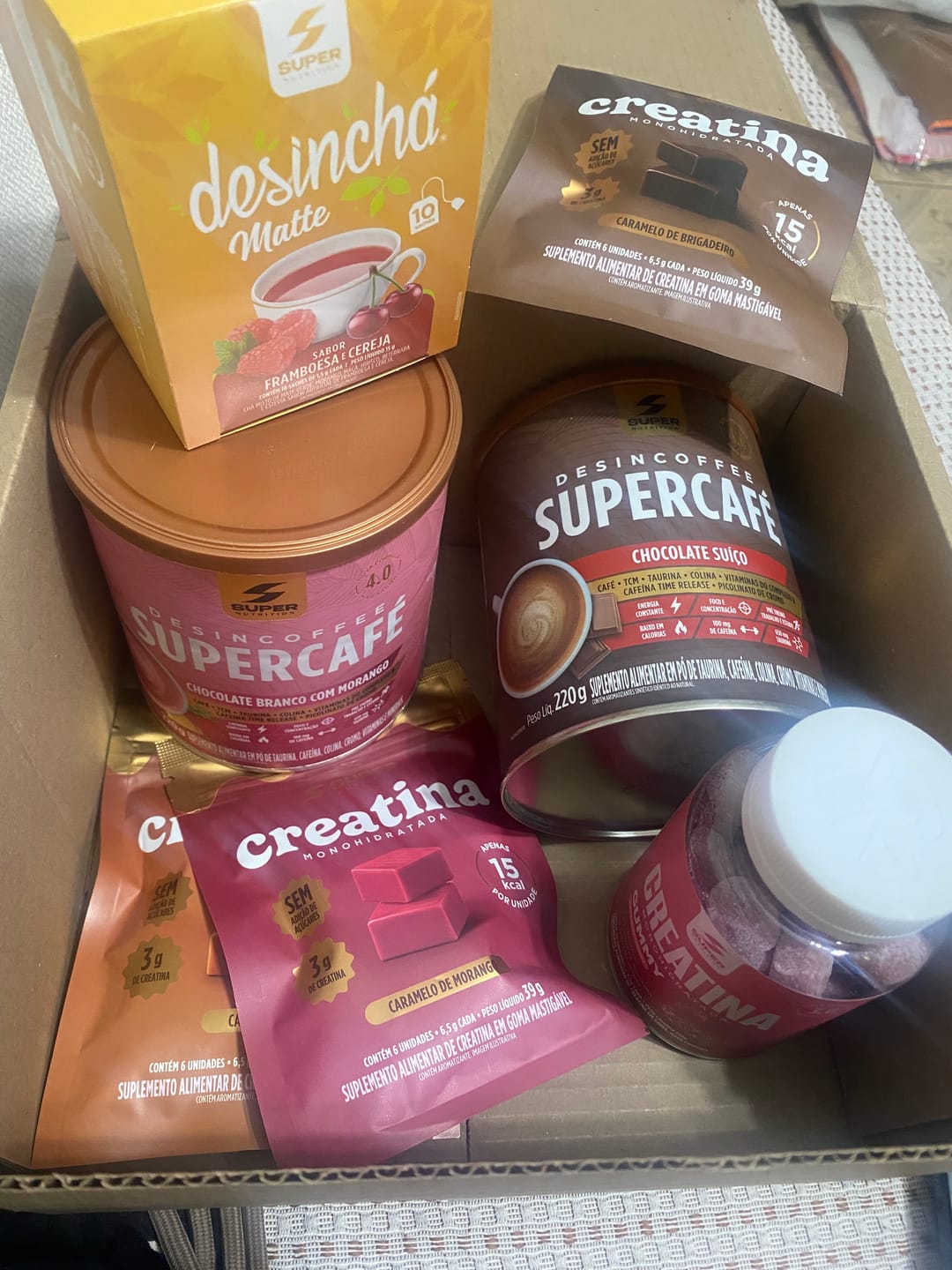 Customer photo review of Desinchá Matte Framboesa e Cereja (10 sachês)