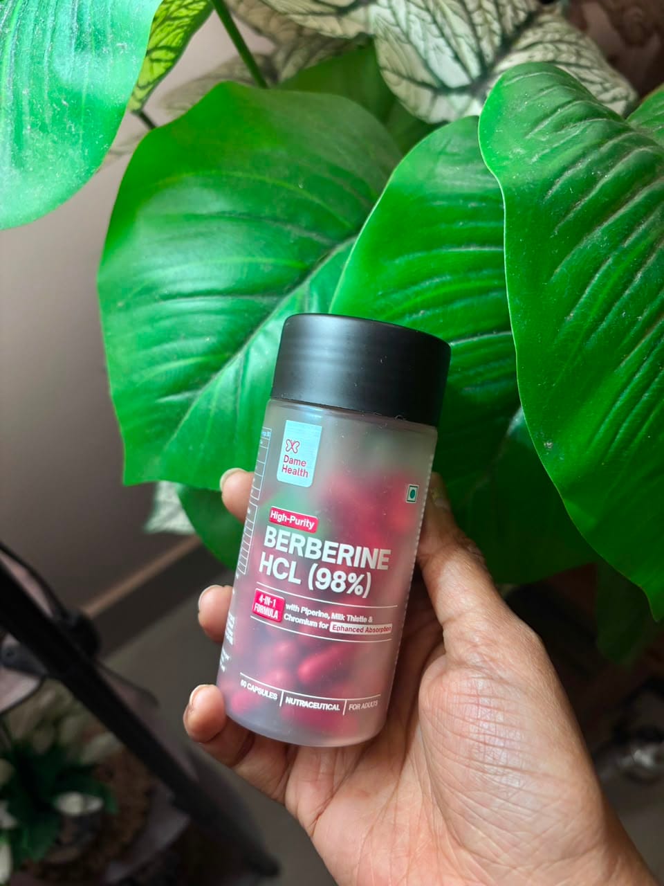 Customer photo review of Berberine HCL 98% + Milk Thistle |  Complete Metabolic Support | Gynac-Formulated