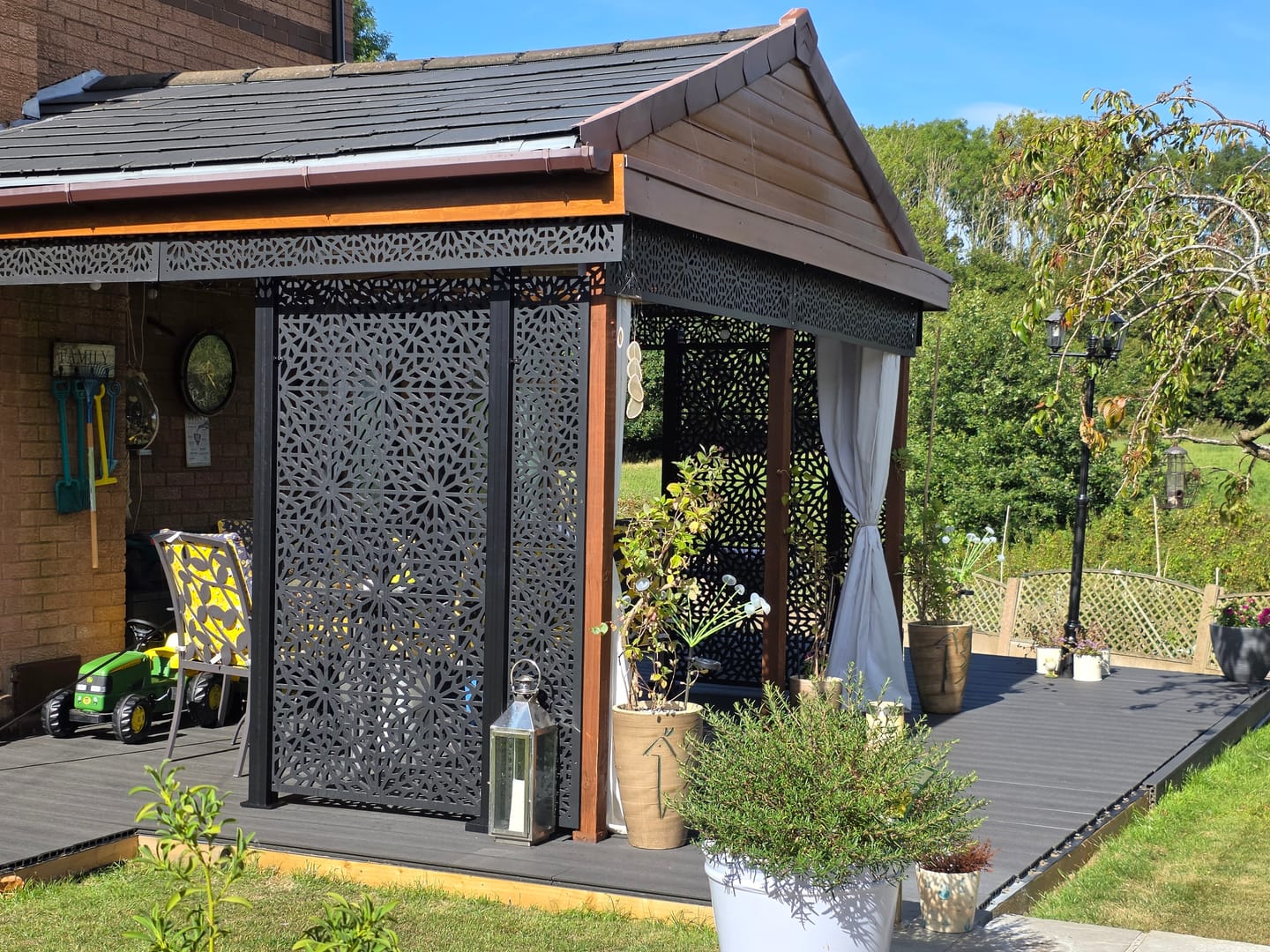 Customer photo review of Fencing Base Plate - Basalt Grey