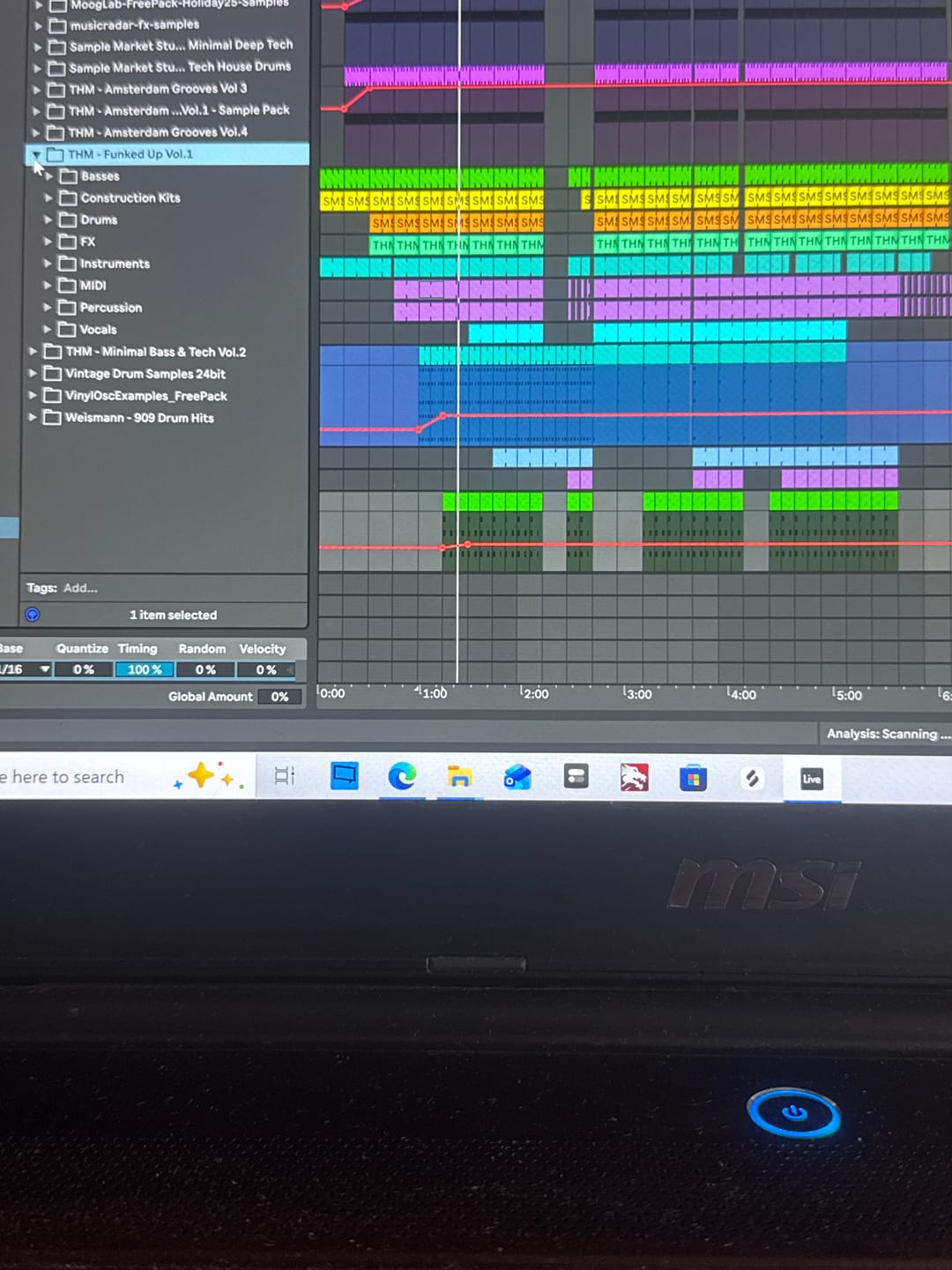 Customer photo review of Funked Up Vol. 1 — Tech House - Samples & Serum 2 Presets