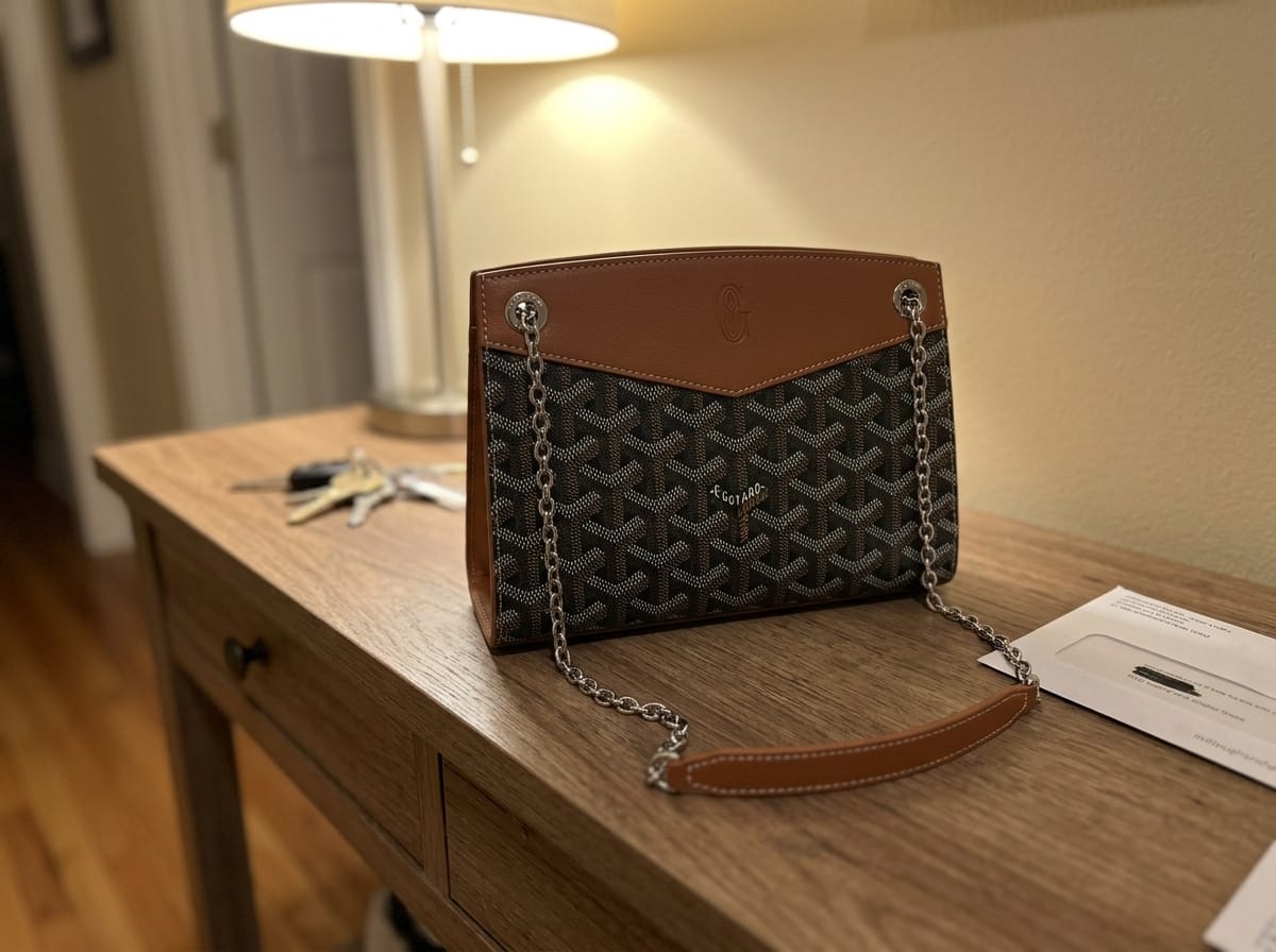 Customer photo review of Rouette Noir Mini Carryall