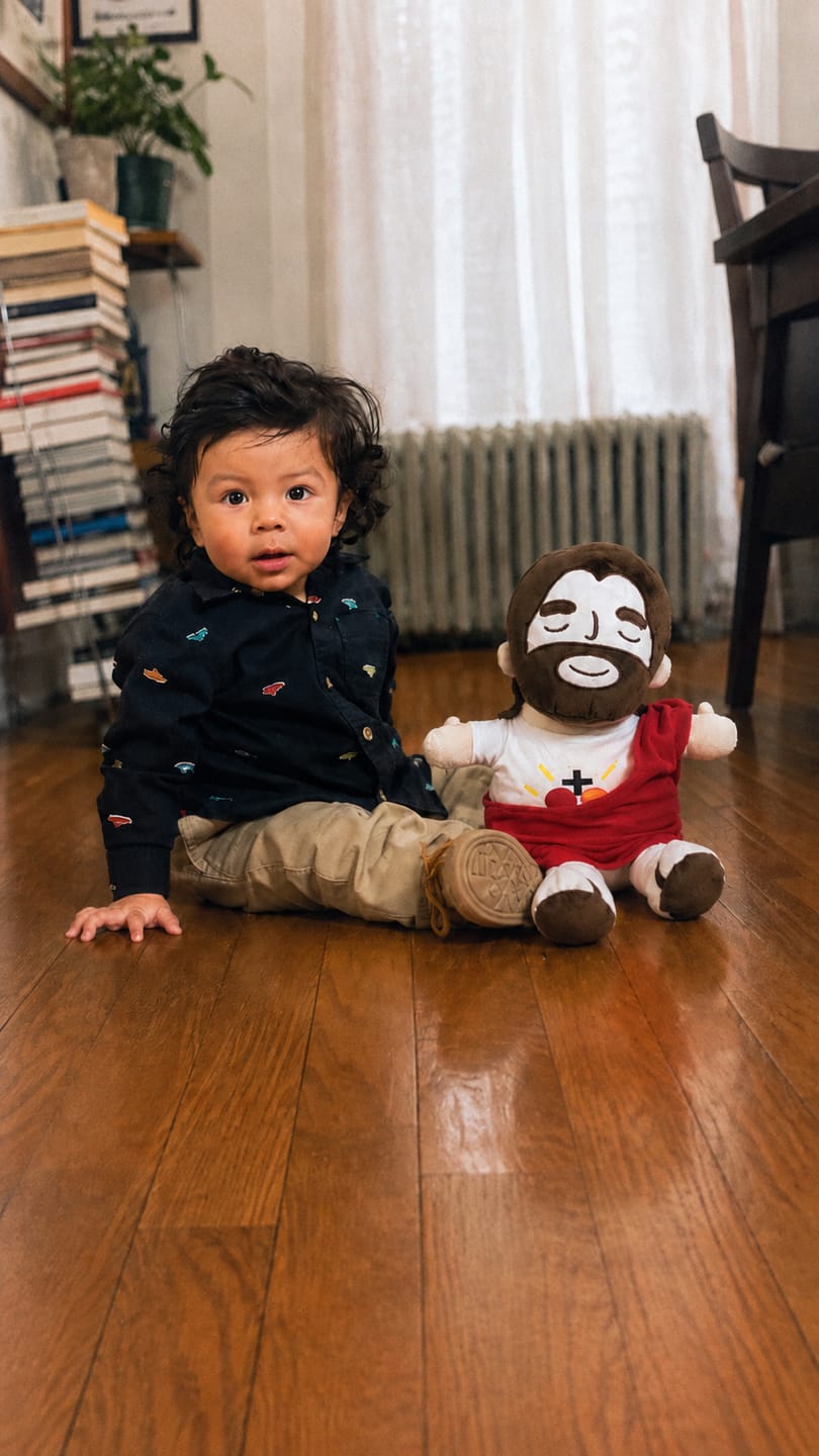 Customer photo review of Abrazo Bendito – Peluche Calmante con Respiración Suave