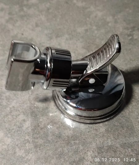 Customer photo review of Adjustable Suction Cup Shower Head Holder (No Drill)
