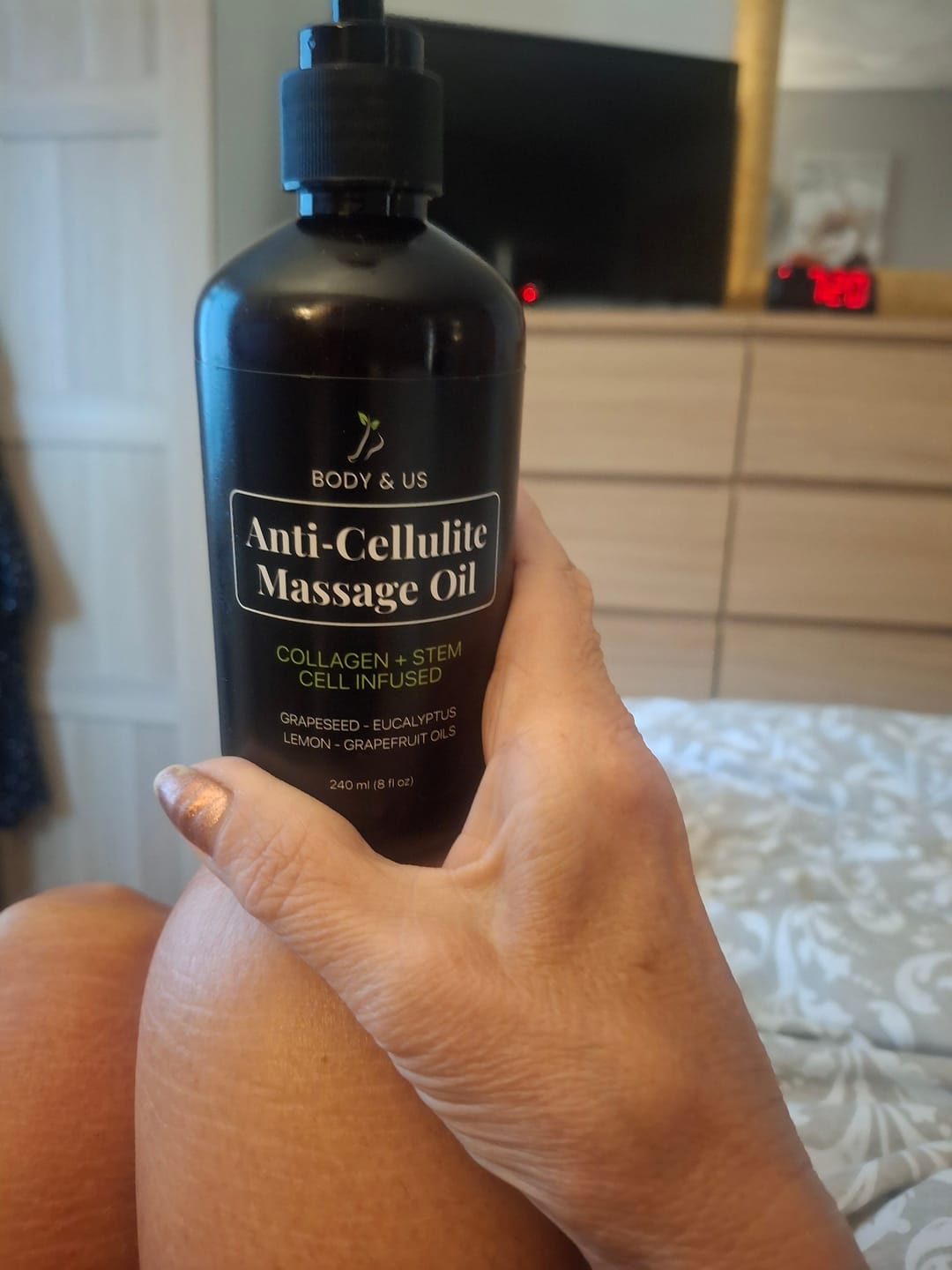 Customer photo review of Body For Us Anti-Cellulite Massage Oil