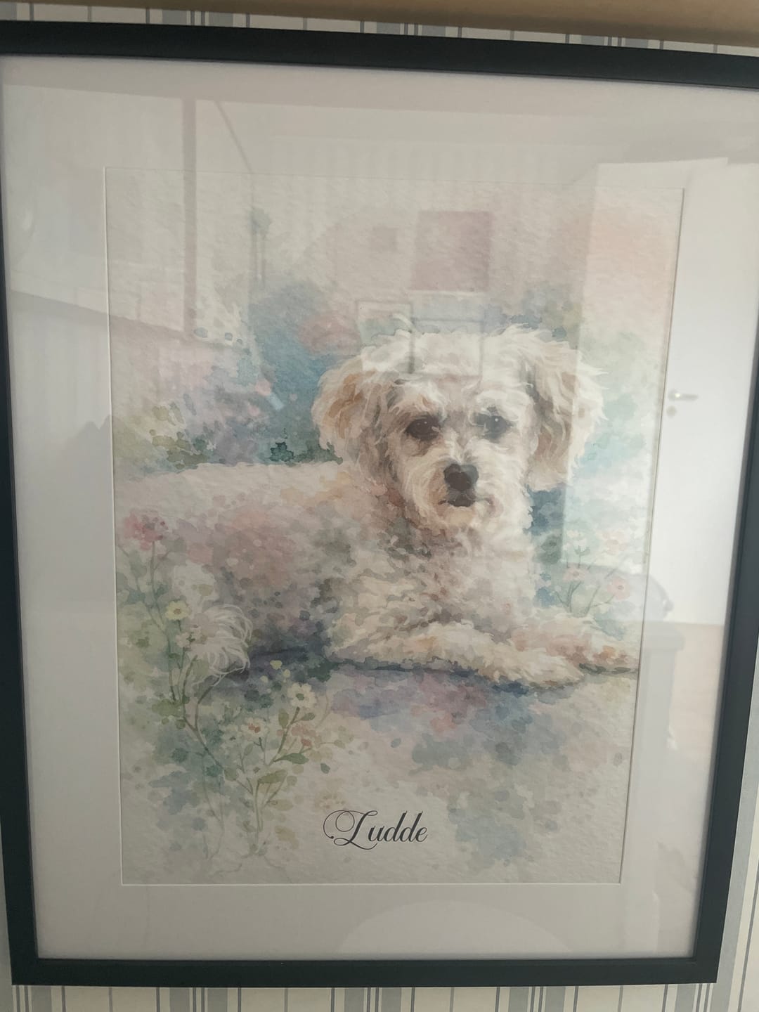 Customer photo review of Personalised Poster - Watercolour