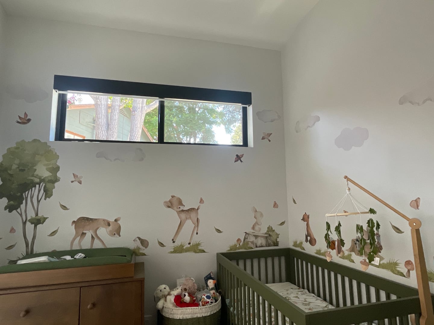 Customer photo review of Cute Forest Animals Wall Decals