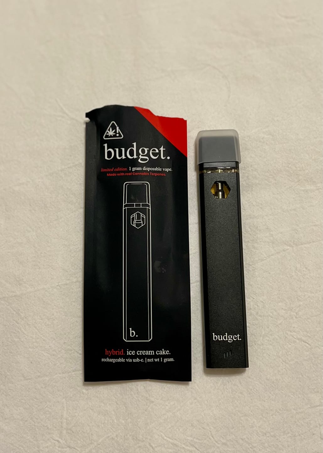 Customer photo review of 1 Gram Delta-8 THC Full Spectrum Vape Pen | Ice Cream Cake - Hybrid