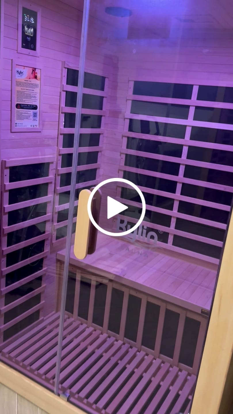 Customer video review of Kylin Low EMF Carbon Infrared Sauna Room 2 Person H6203 (Floor Heater included)