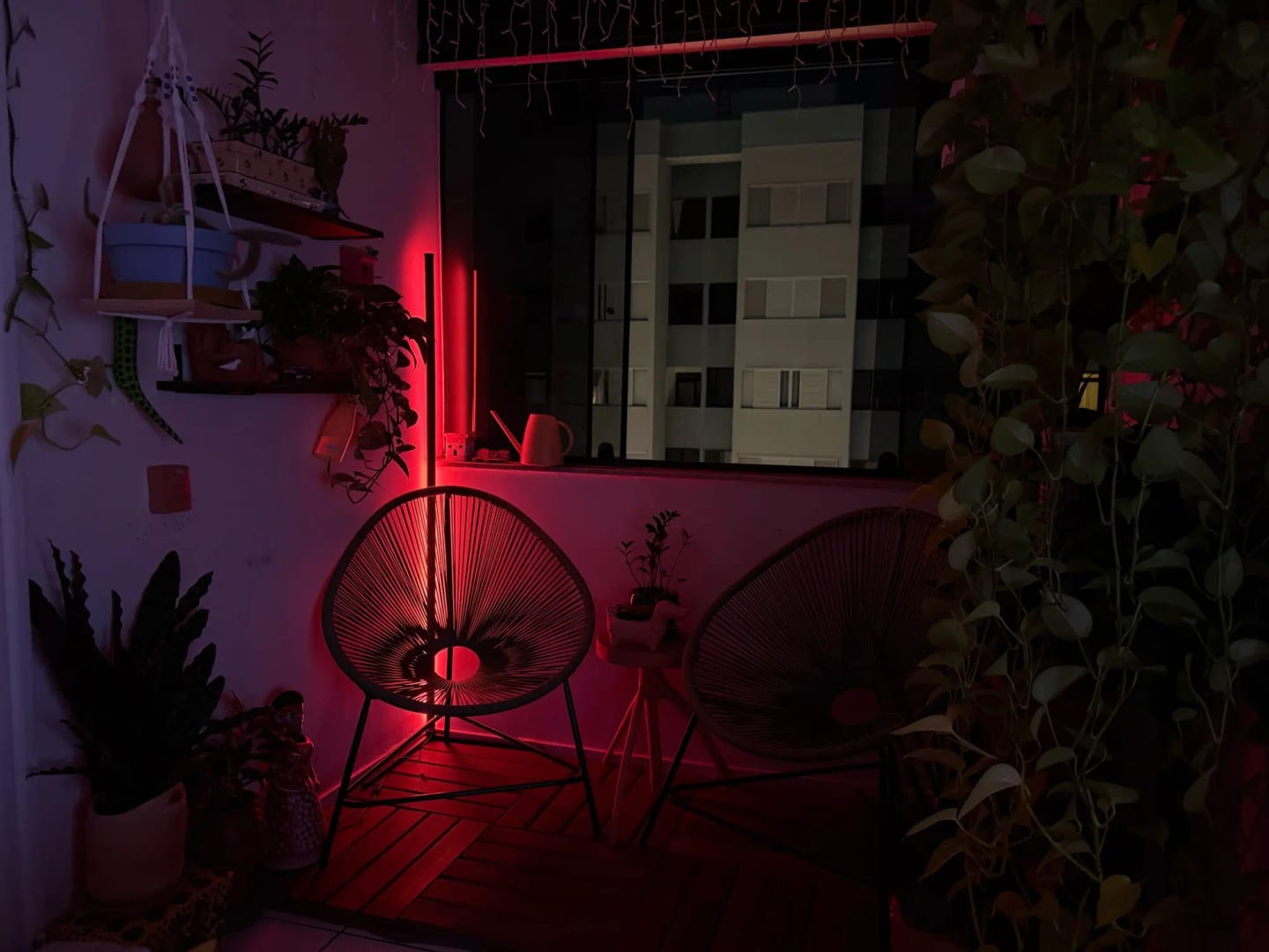 Customer photo review of Nordic Inspired Multicolor LED Floor Lamp With Remote Dimmer