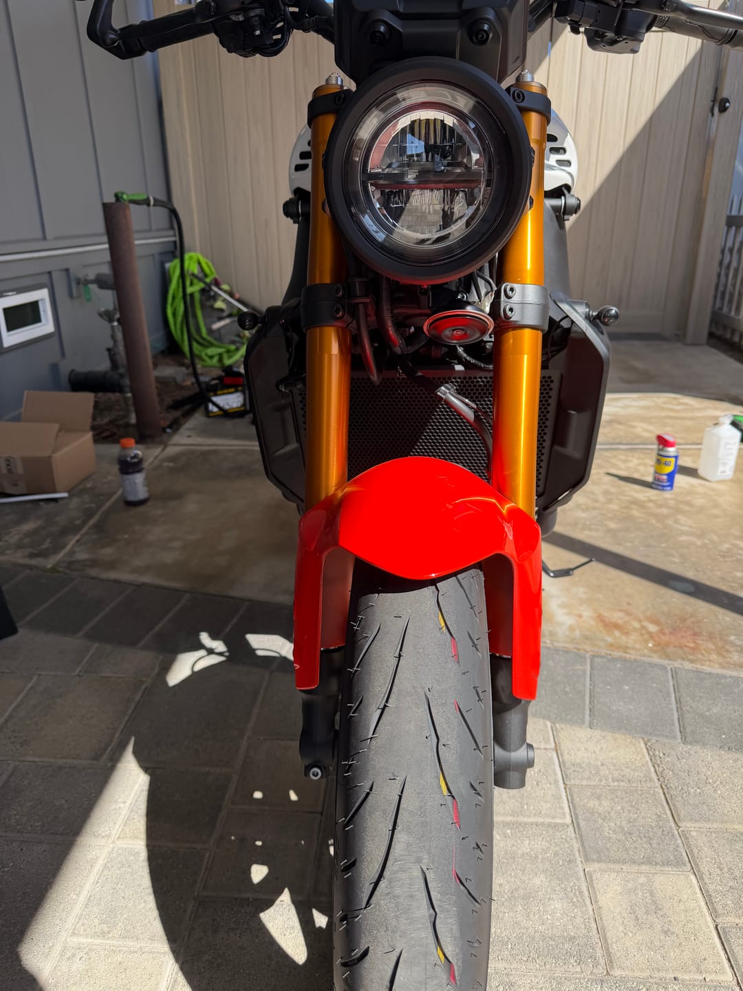 Customer photo review of Yamaha XSR900 Front Machined Turn Signal Plate Adapter Kits 2022-2026