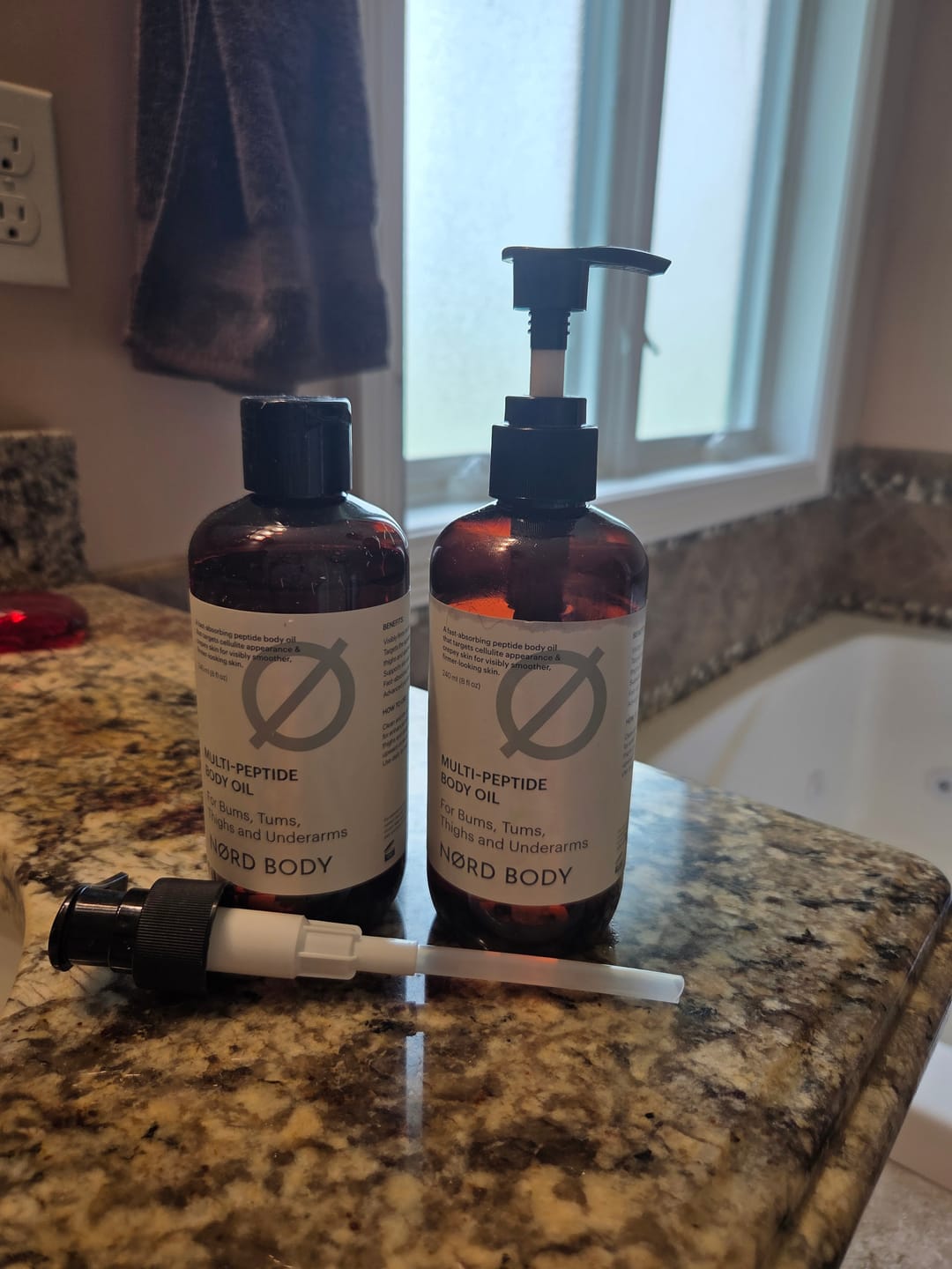 Customer photo review of NØRD BODY Anti-Cellulite Massage Oil