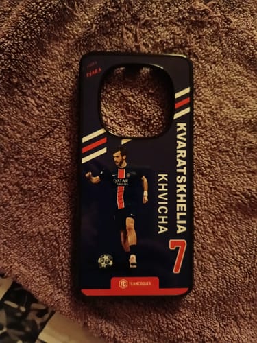 Customer photo review of Coque joueur KHVICHA KVARATSKHELIA KVARA PARIS - TEAMCOQUES