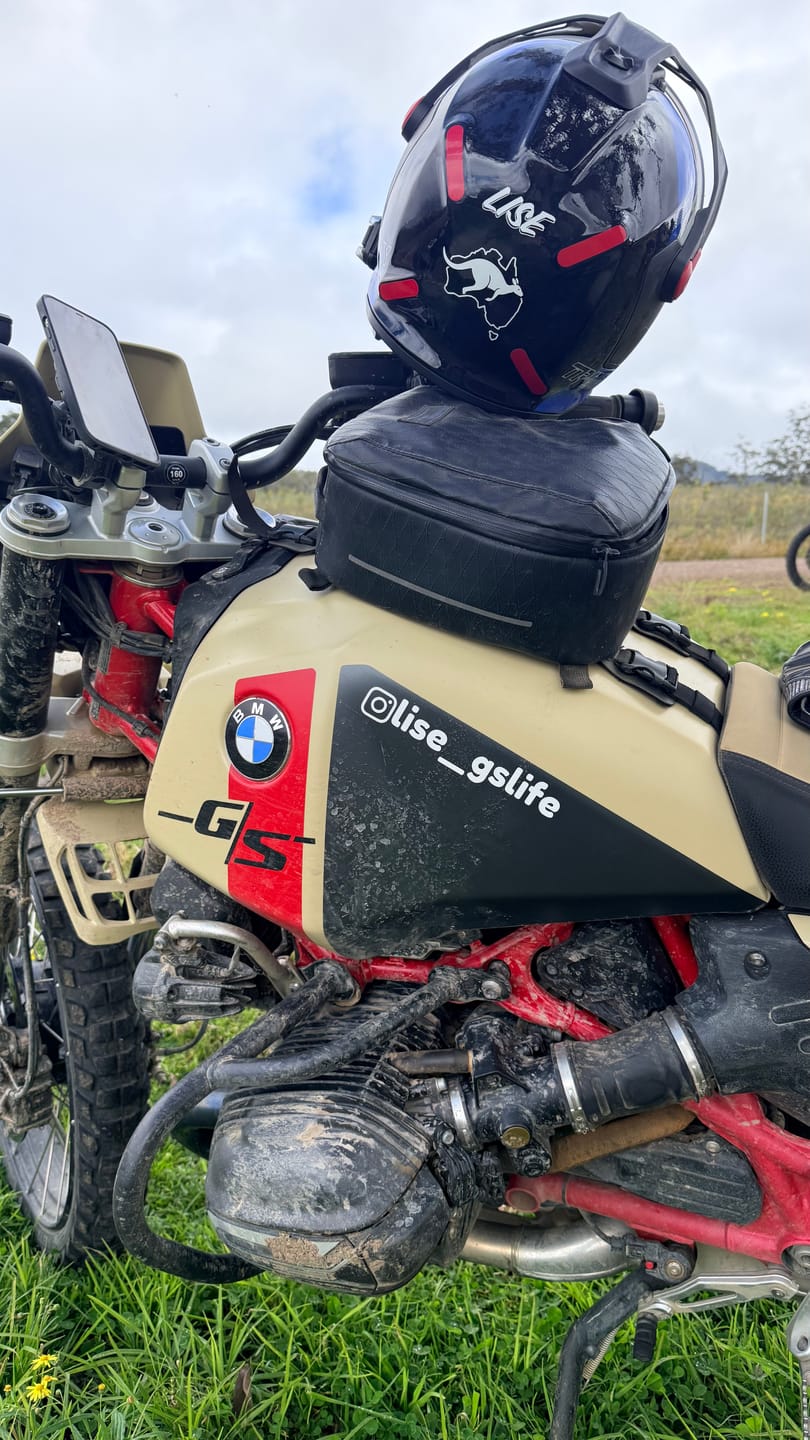 Customer photo review of Custom Social Media Handle Sticker