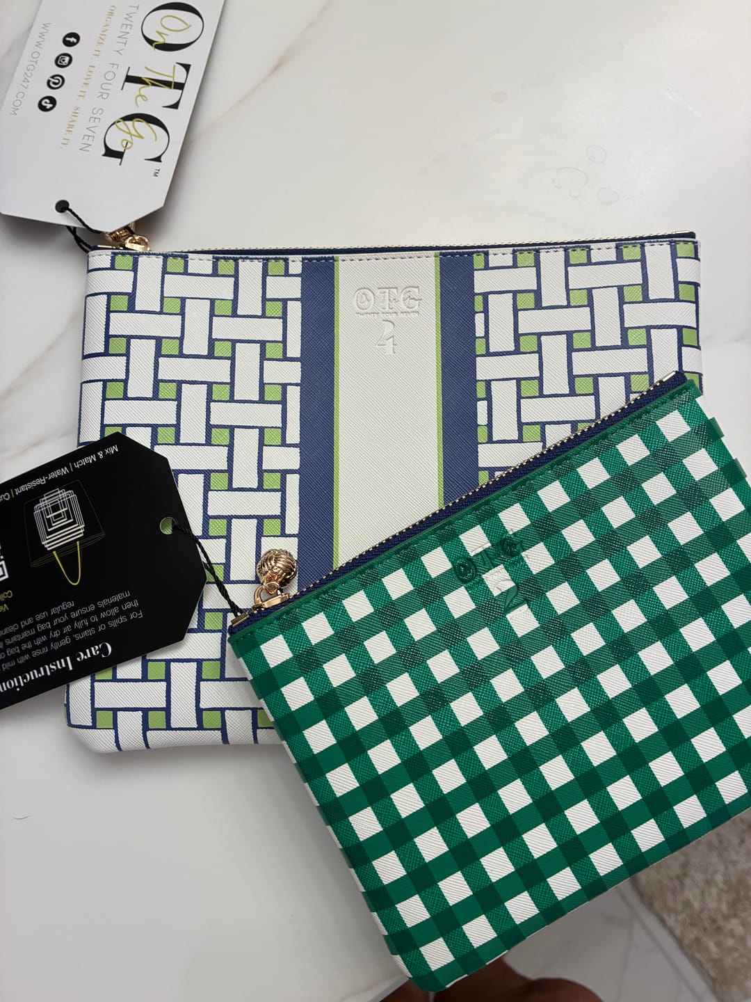 Customer photo review of #4 Laura Weave Green Pouch