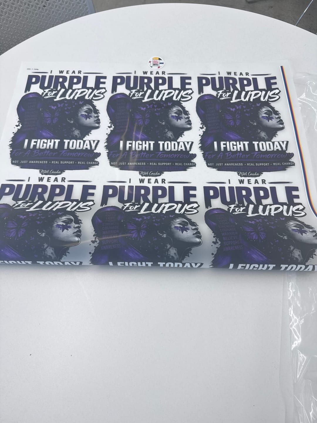 Customer photo review of Premium Same Day Rush DTF Gang Sheet Builder- Multiple Sizes