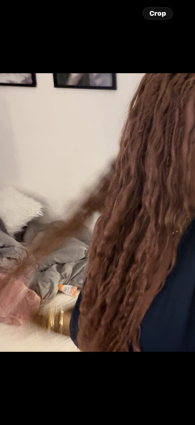 Customer photo review of #30 Light Brown Loose Deep Wave Human Crochet Hair For Miracle Knot Braids