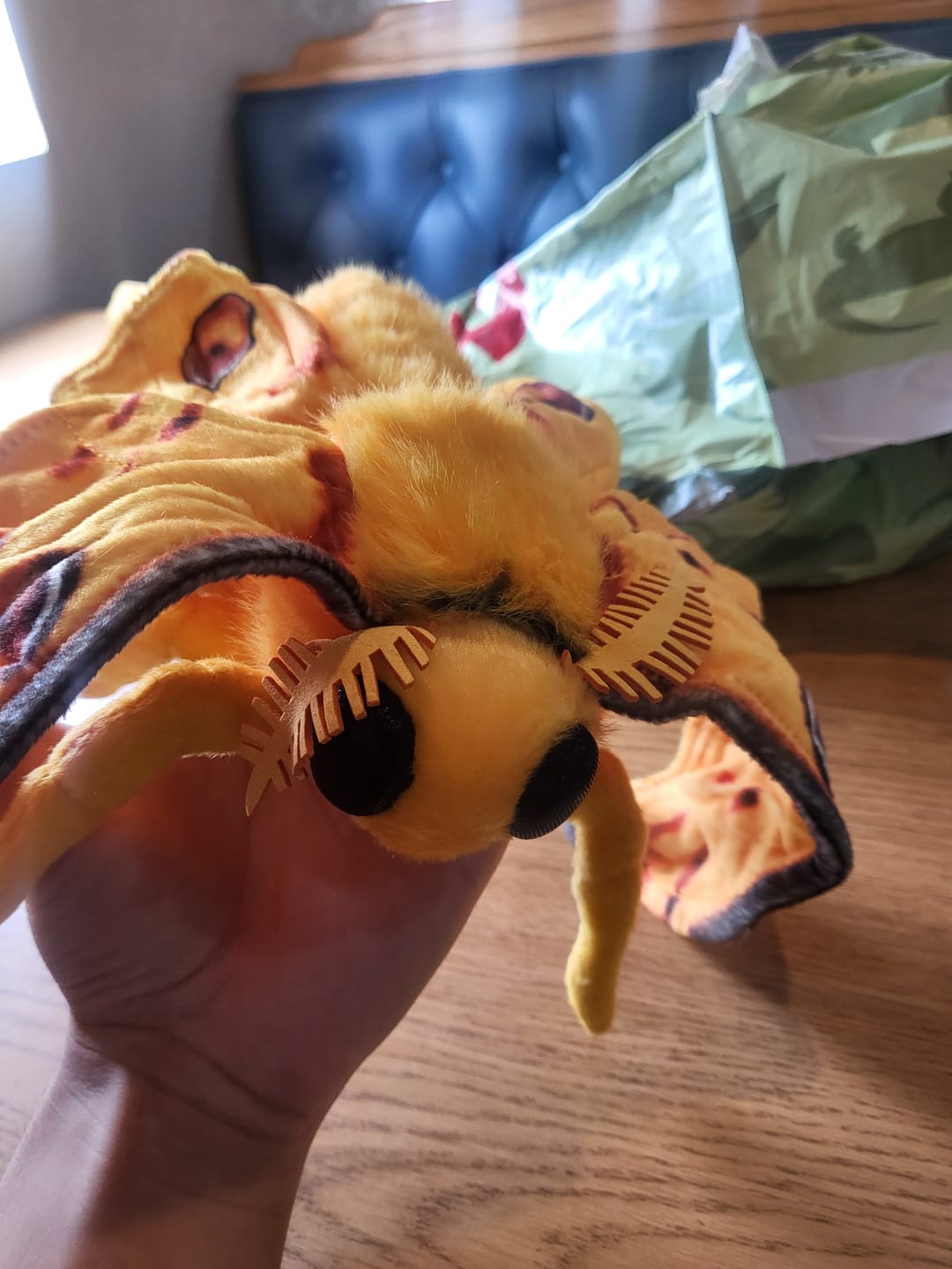 Customer photo review of Comet Moth Soft Stuffed Plush Toy