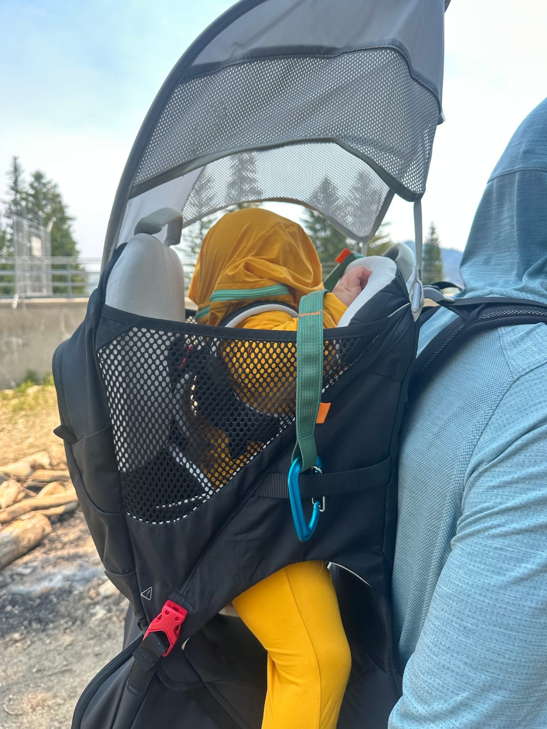Customer photo review of Trail Tether: Hiking-Rated Pacifier Clip and Multi-Use Strap