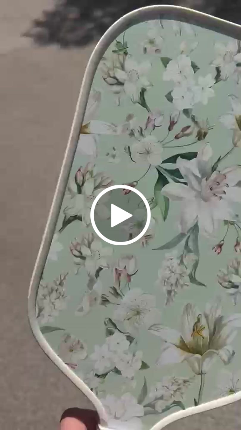 Customer video review of ARTI Fiberglass "Flowers" Pickleball Paddle Set - USA Pickleball Approved
