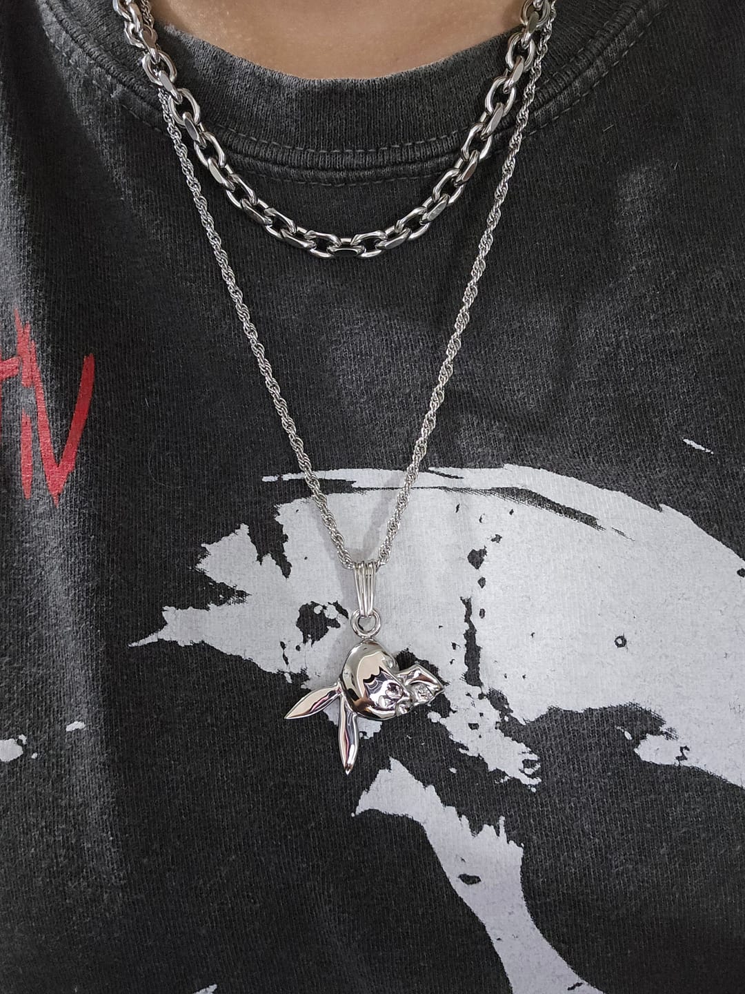 Customer photo review of SKULLBOY PENDANT