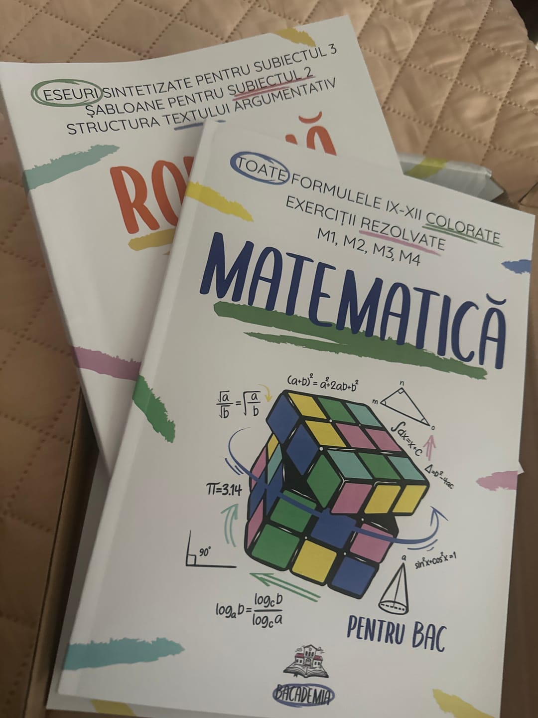 Customer photo review of Pachet Bacalaureat (Română + Matematică + Geografie) Bacademia