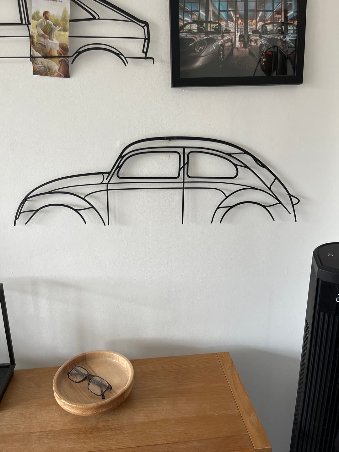 Customer photo review of Beetle Classic Silhouette Metal Wall Art