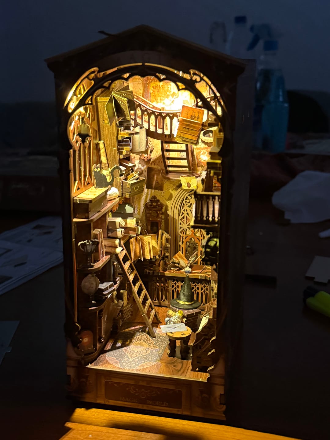 Customer photo review of DIY Book Nook Kit - Magic World
