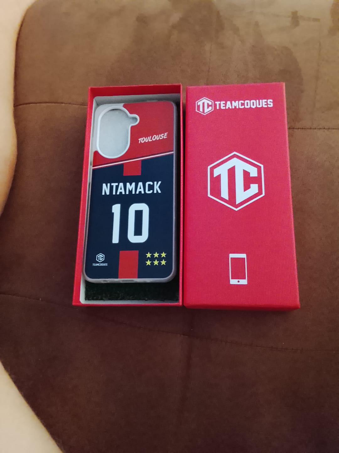 Customer photo review of Coque rugby TOULOUSE RUGBY personnalisable - TEAMCOQUES